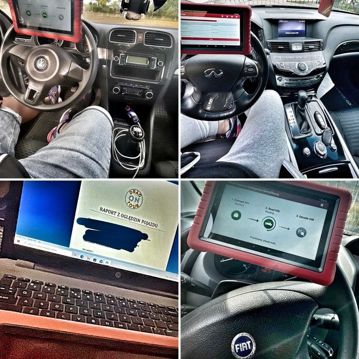 OGLĘDZINY POJAZDU pomoc w zakupie komputer miernik RAPORT diagnostyka