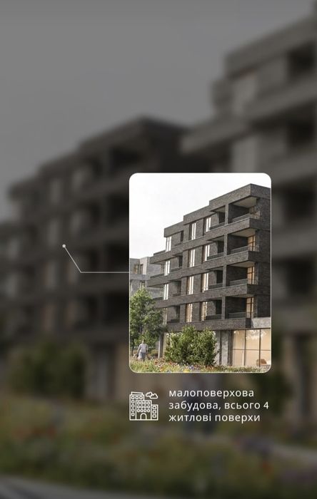 Продаж 1 кімн квартири бізнес класу неподалік міського озера та парку