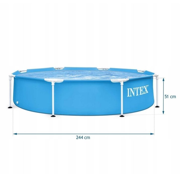 Basen stelażowy INTEX Metal Frame 244x51cm