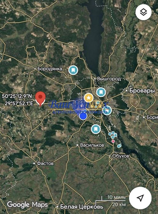 Продажа земли   Макарівському районі, село Северинівка.