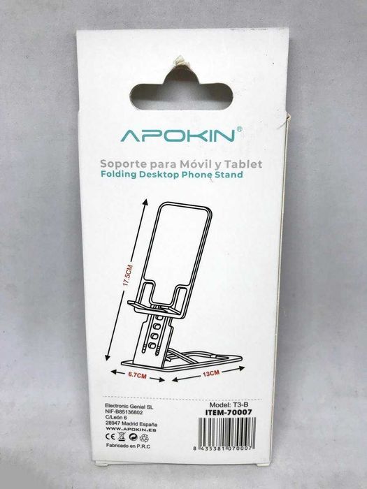 Suporte para telemóvel / smartphone - Suporte dobrável e ajustável