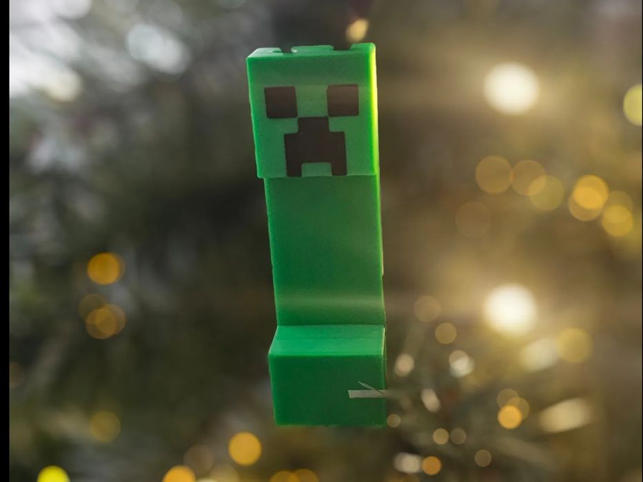 Minecraft Creeper Christmas Tree Ornament