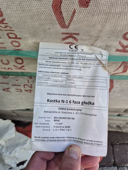 Kostka brukowa Nostalit 6cm
