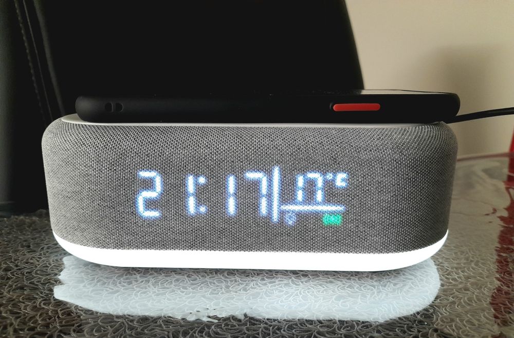 Relógio Despertador e carregador sem fios