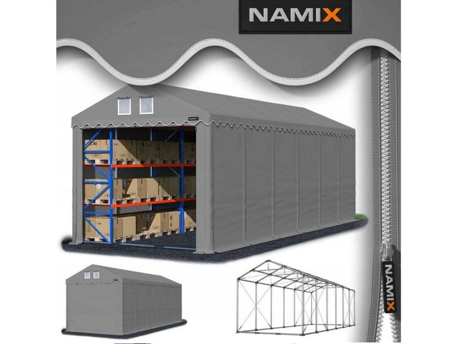 Namiot PRESTIGE MAX 8x12 [4m] magazynowy HALA NAMIOTOWA 700 g/m2 PVC