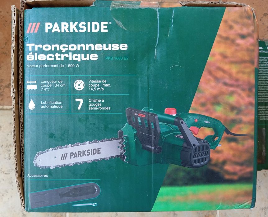 Motosserra elétrica Parkside 1600W nova