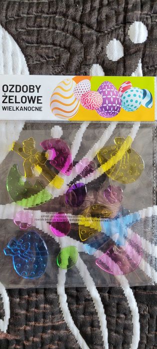 Wielkanocne jajka, naklejki żelowe