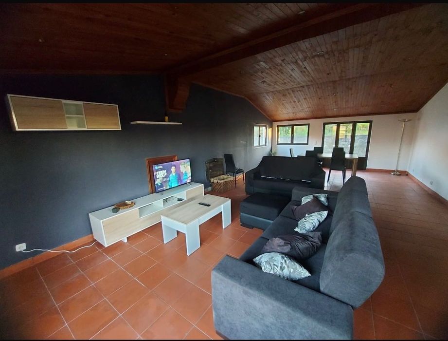 Conjunto móvel tv com prateleira