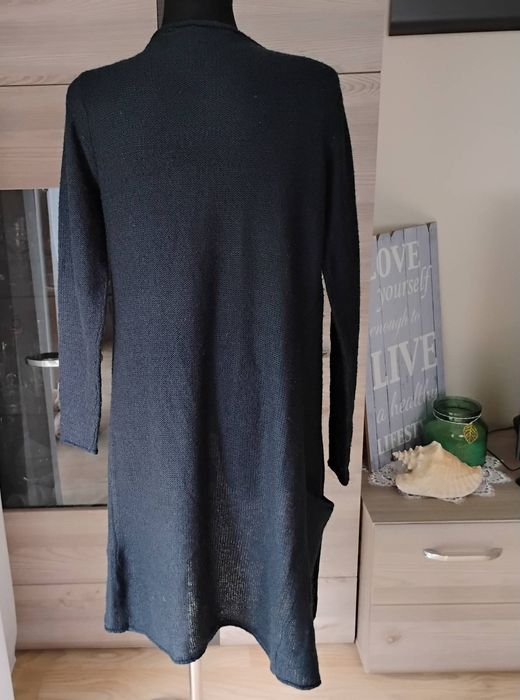 Czarny długi sweter kardigan Beloved r. M 38