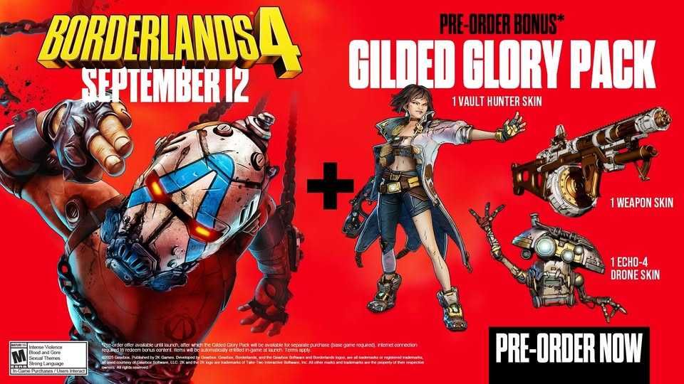 Borderlands 4 + Gilded Glory Pack (PC - Steam)