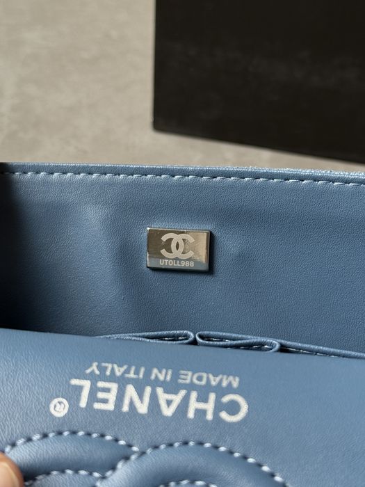 Сумка Chanel Classic 2.55 Small Single Flap Denim/Silver