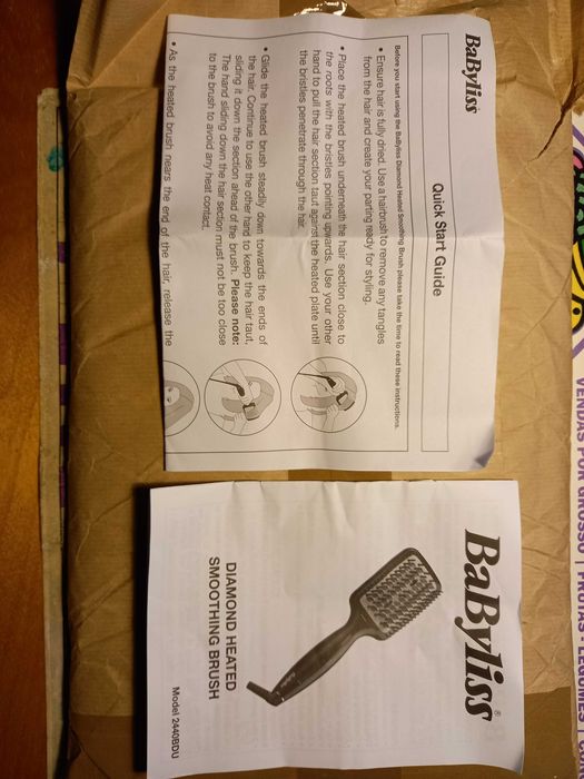 Escova alisadora Babybliss + ferro alisador Parlux (profissional)