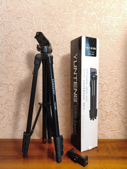 Штатив для фотоапарата, телефона Yunteng VCT-618N