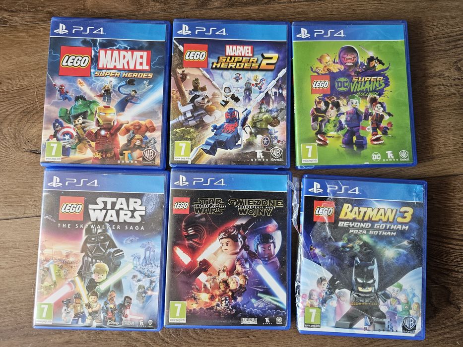Zestaw gry na ps4 Lego star wars marvel dc
