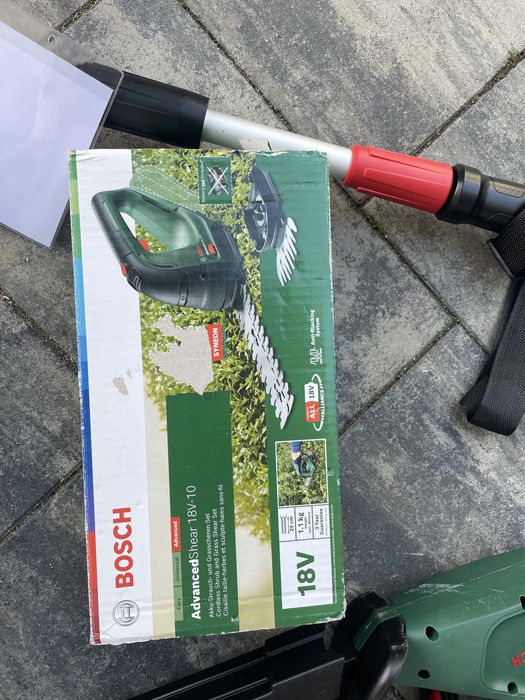 Narzedzia do ogrodu bosch nowe nozyce do zywoplotu trawy na wysiegniku