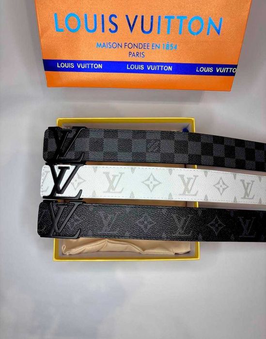 Ремінь Louis Vuitton Belt | Ремень LV | З гравіруванням
