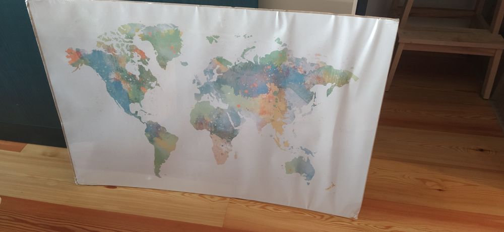 Poster mapa mundo ikea