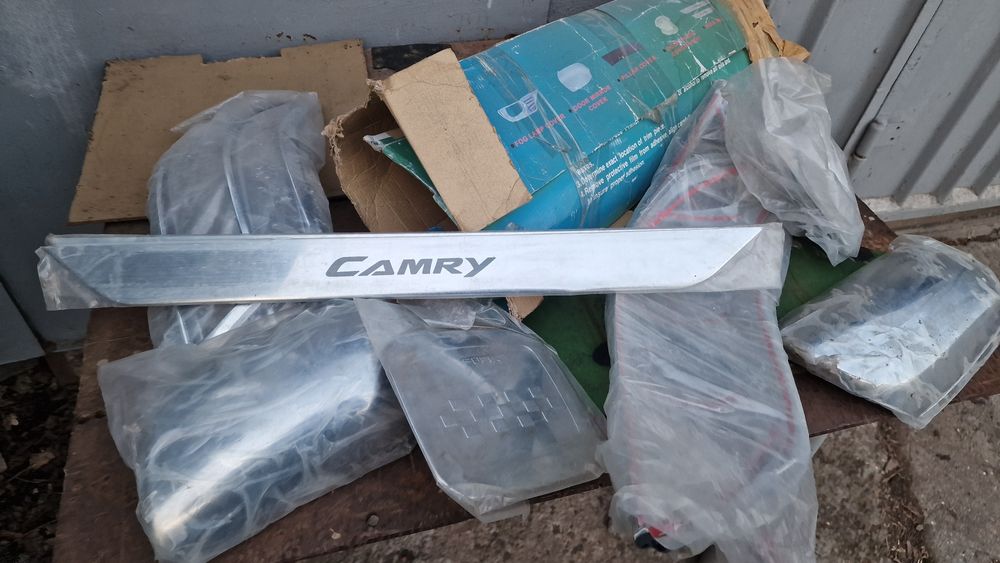 Накладки нержавейки на все элементы toyota camry 40