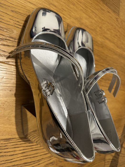 Damskie buty Aldo srebrne roziamr 41