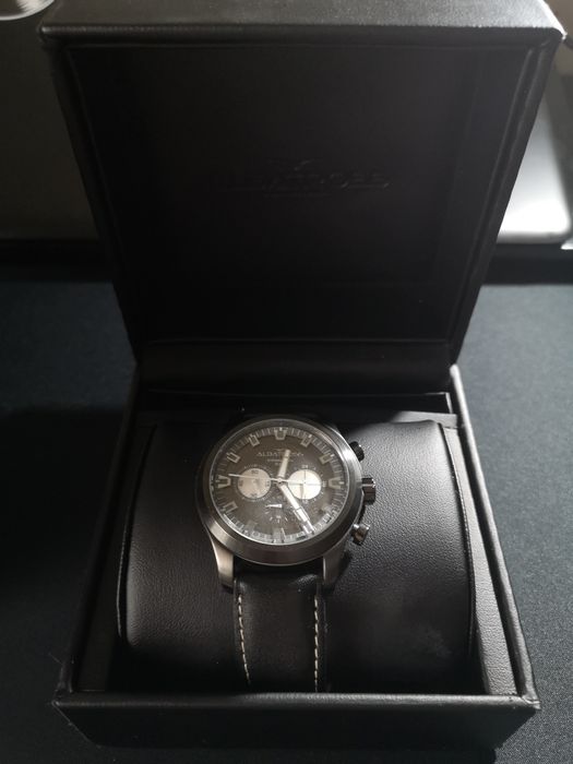 Relógio albatross pele preto