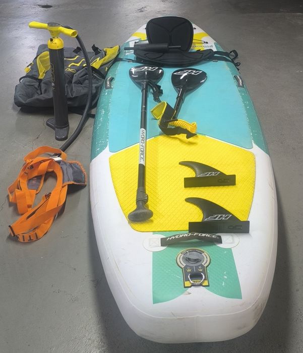 Prancha  insuflável 11'2 (340cm) Paddle Surf (SUP), Remo e Yoga