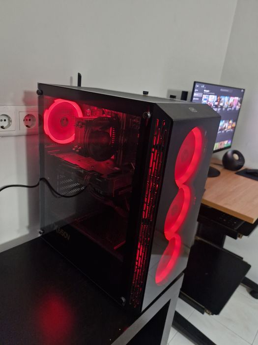 PC Com 2 anos de GARANTIA. Pc gamer Placa Asus Geforce RTX 4060 + monitor 27" Acer