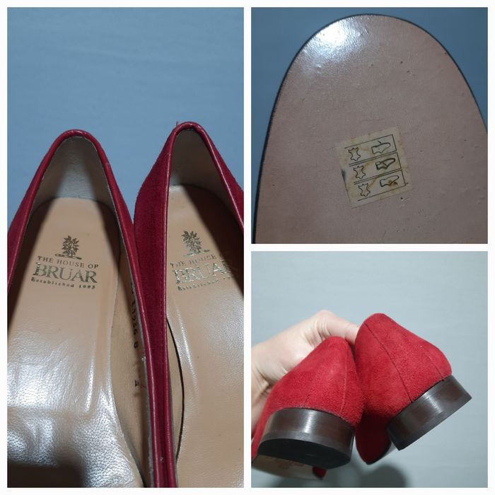 Червоні лофери з натуральної замші 8/ 41 великий розмір