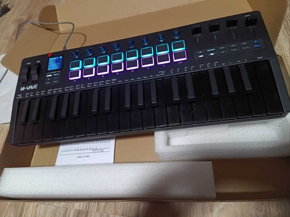 M-VAVE SMK-37 PRO Midi клавиатура, синтезатор, секвенсор