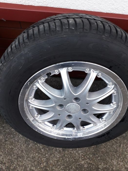 Felgi aluminiowe 15 4x100 +opony letnie Dębica