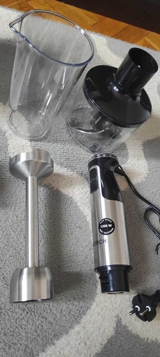 Blender Ręczny Mikser Wielofunkcyjny Turbo 1200w + akcesoria