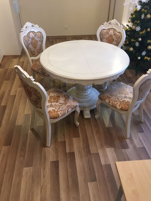 Набор круглый стол стул Малайзия (дерево)