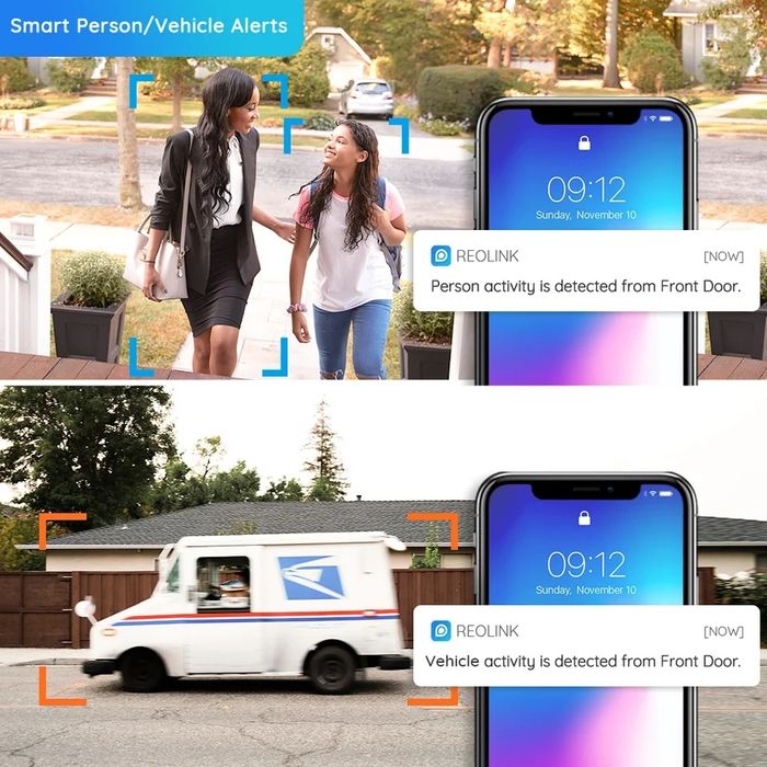 IP POE Камера Reolink P320/ 510A POE 5mp чорні та білі