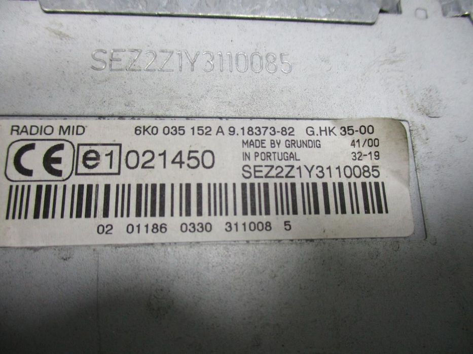SISTEMA AUDIO / RADIO CD SEAT IBIZA II 2001 -6K0035152A