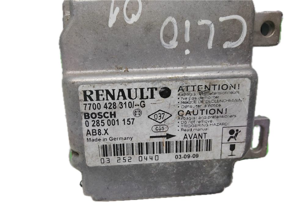Centralina airbag RENAULT Clio II (BB0/1/2_, CB0/1/2_)