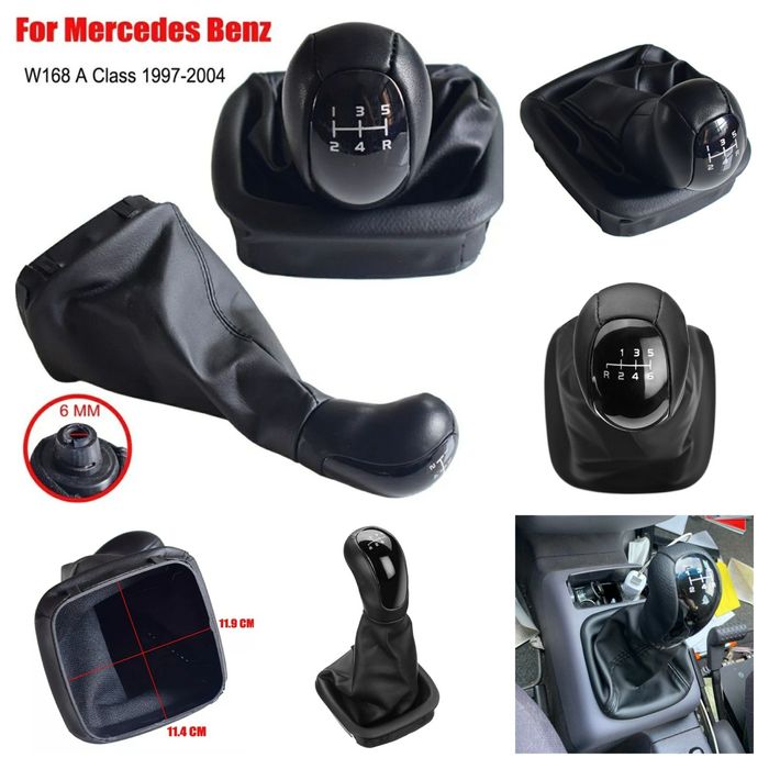 Alavanca Mercedes-Benz Punho Moca Manete+Fole Classe C, E, A, CLK, ex.