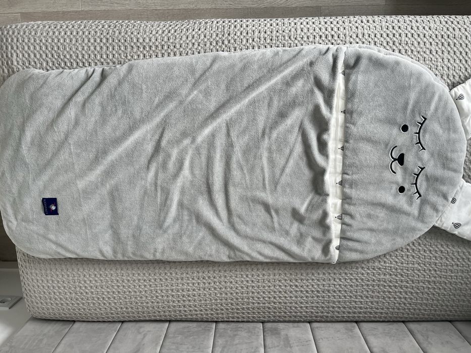 Śpiworek Spacekids (130x65cm) - Szary zając