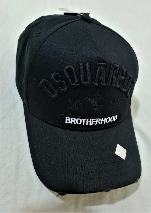 Nowa czarna czapka DSQ D2 Dsquared FULL CAP okazja tanio
