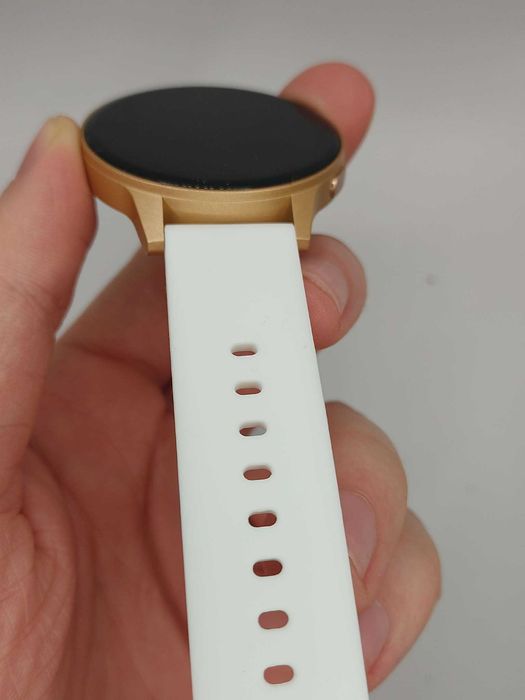 Smartwatch i179 złoty z białym paskiem – nowy, z pudełkiem
