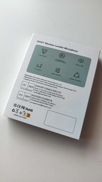 [NOVO] Kit 2 Microfones Lapela Sem Fios (Wireless USB-C) - QHOT