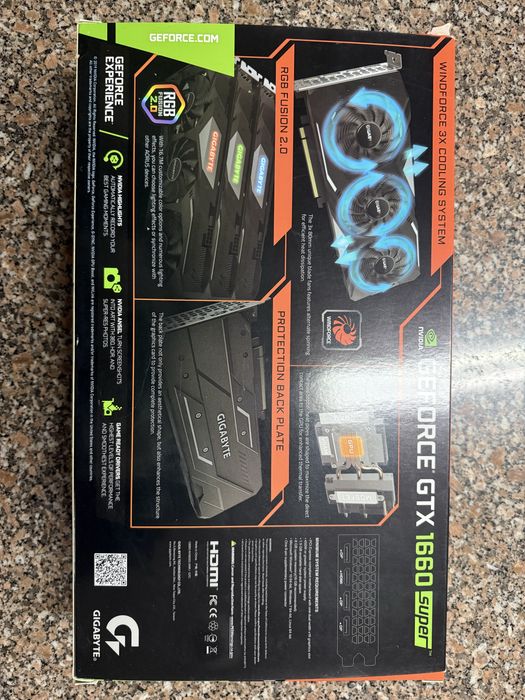 GTX 1660 Super Gigabyte Gaming OC – Com caixa