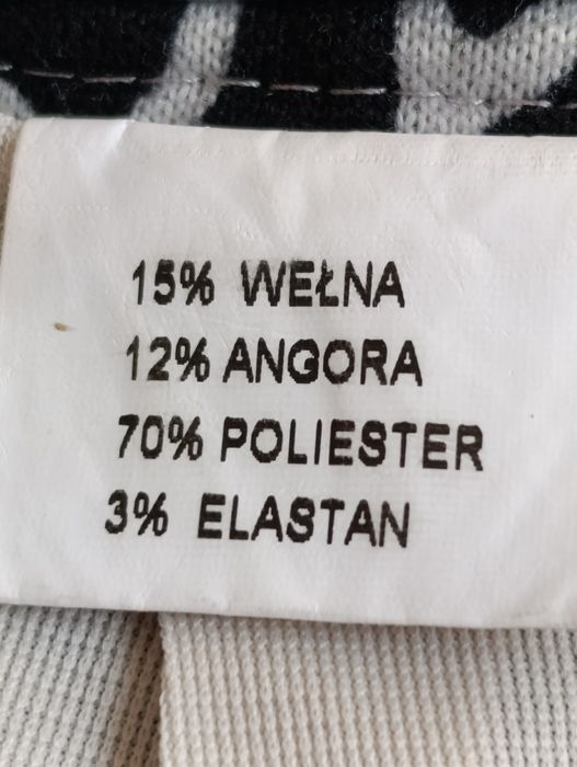 Wełniano - angorowa spódnica r.40/42 Juma mix wzorów.