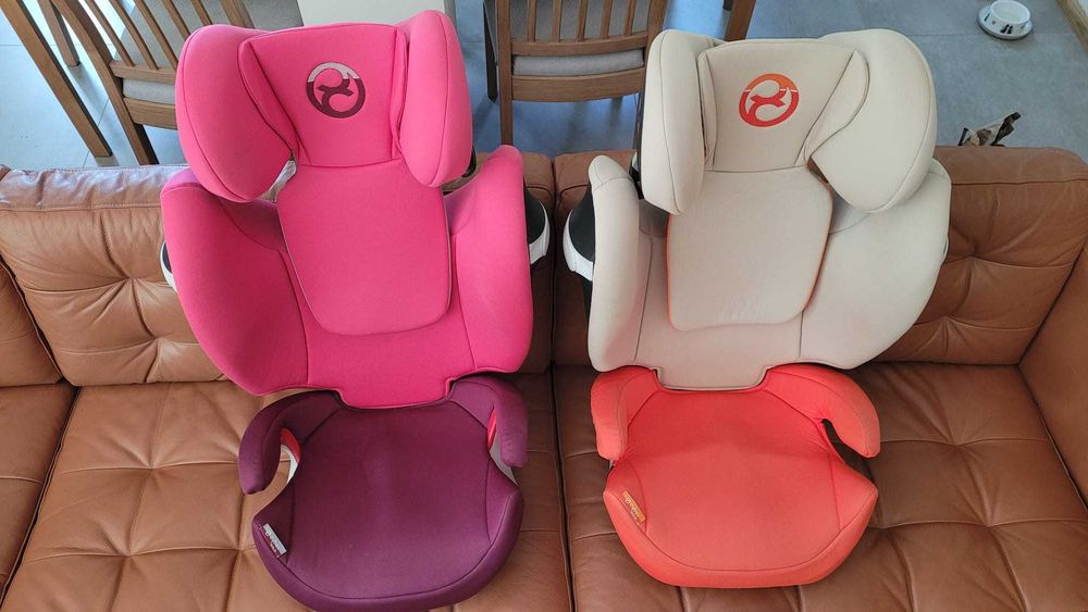 2 x fotelik samochodowy dziecięcy Cybex Solution M (bez isofix) w znakomitym stanie