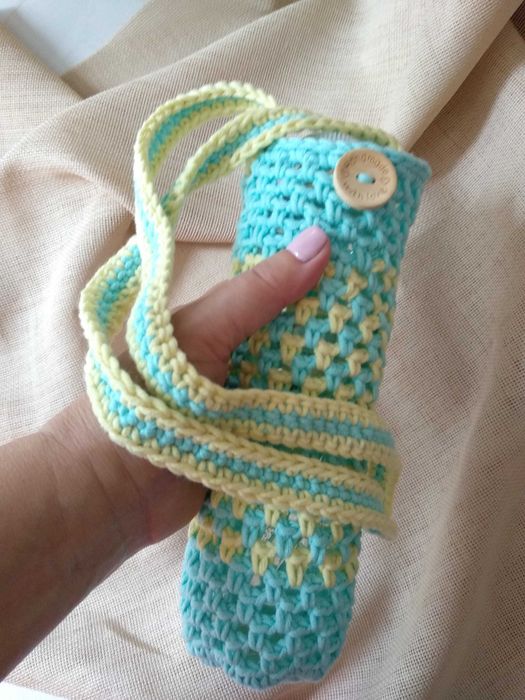 Чохол-авоська для пляшки. Ручна робота.