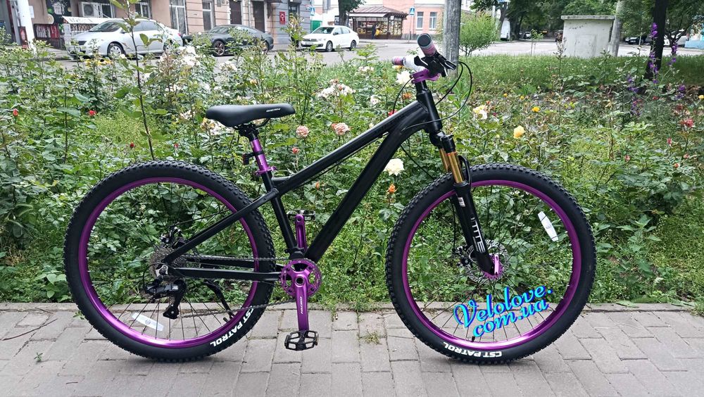 Велосипед Dirt Jump 27,5" рама алюминий, 1*9 speed