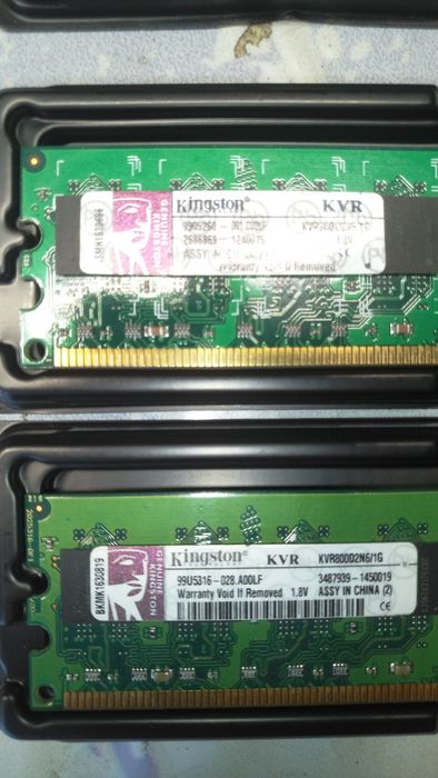 Оперативная память DDR2 3x512Mb и 2x1Gb