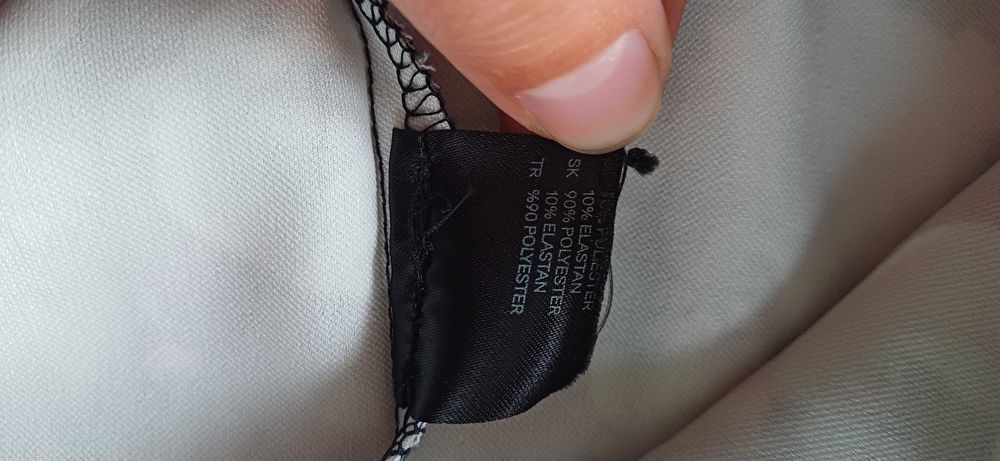 Sukienka w kwiaty H&M z baskinką r. 36