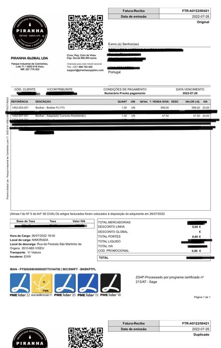 Impressora tatuagens Brother PJ-773