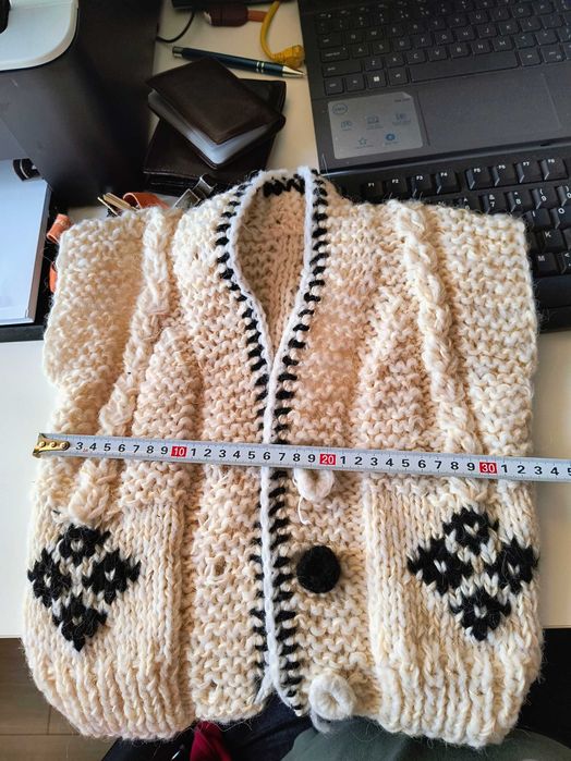 Kamizelka z owczej wełny 80-86