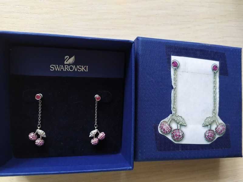 Kolczyki wisienki Swarovski