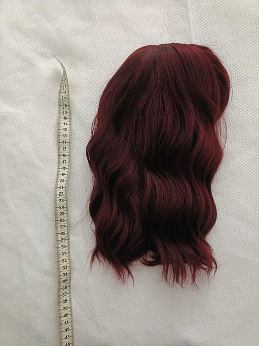 Peruca Lace Cereja vermelho 35 cm